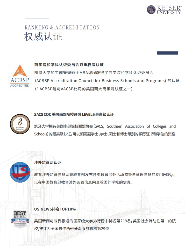 美國凱澤大學(xué)MBA（線上）