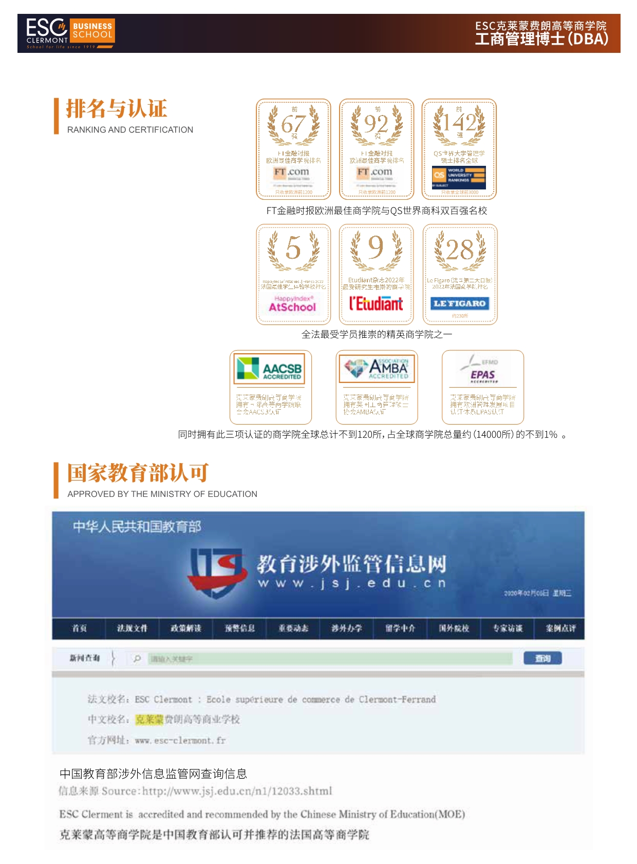 法國(guó)ESC克萊蒙費(fèi)朗商學(xué)院